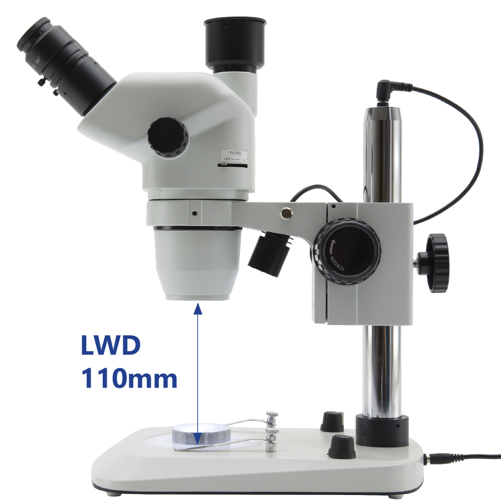 Odległość robocza mikroskopu stereoskopowego Optika