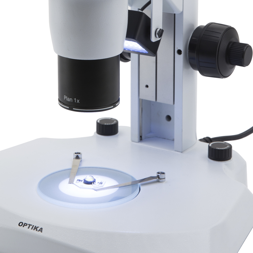 Mikroskop na statywie z wbudowanym oświetleniem LED DIA/EPI